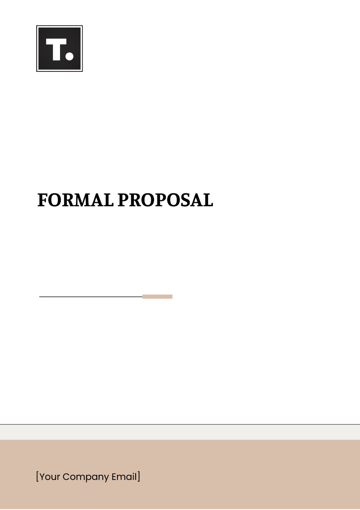 Formal Proposal Layout Template