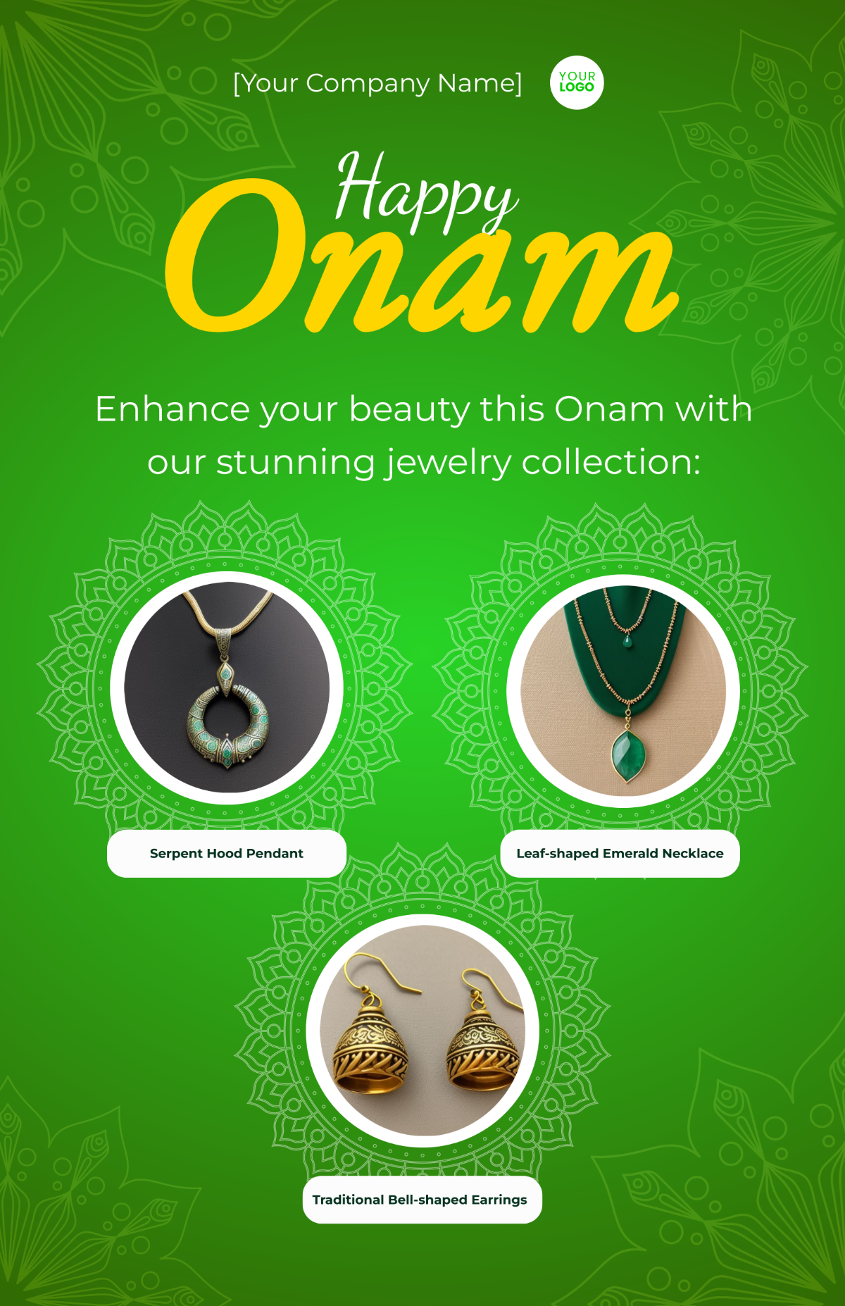 Onam Jewellery Poster