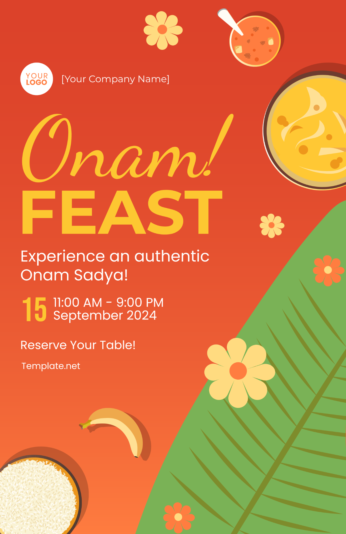 Onam Restaurant Poster