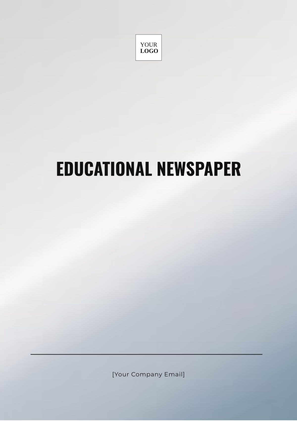 Educational Newspaper Template - Edit Online & Download