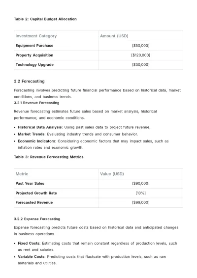 Free Accounting Financial Management Template to Edit Online