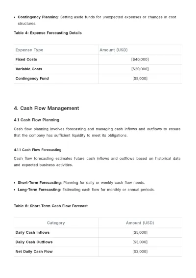 Free Accounting Financial Management Template to Edit Online
