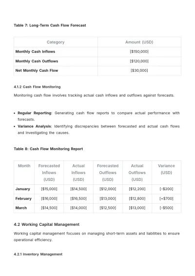 Free Accounting Financial Management Template to Edit Online