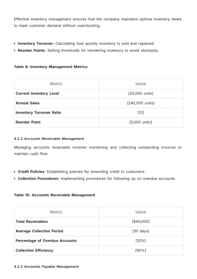 Free Accounting Financial Management Template to Edit Online