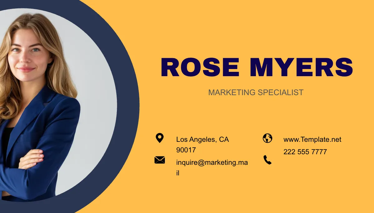 Free Marketing Creative Agency Business Card Template to Edit Online