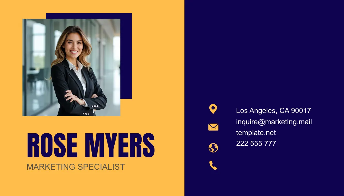 Free Marketing Startup Business Card Template to Edit Online
