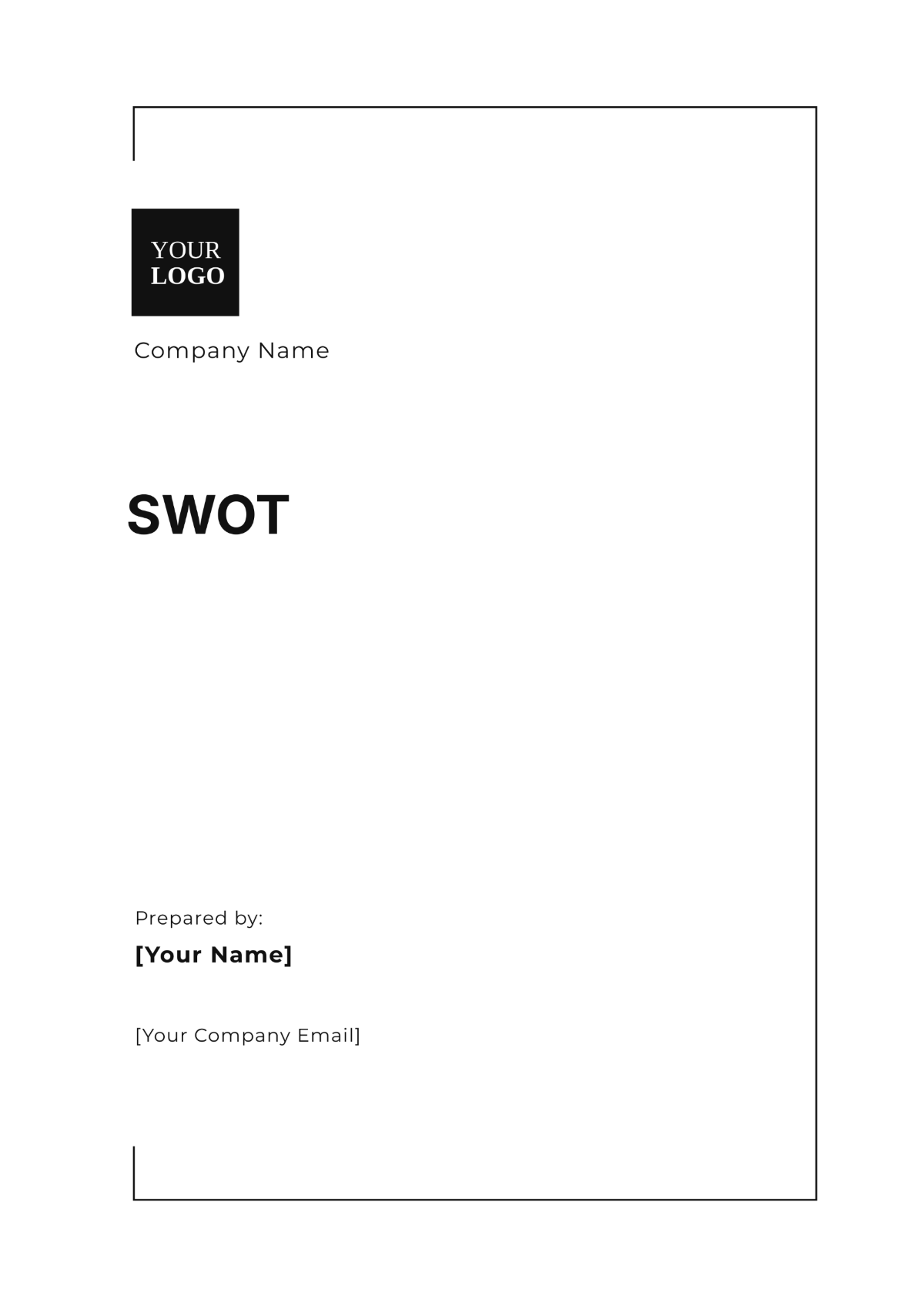 Printable SWOT Template