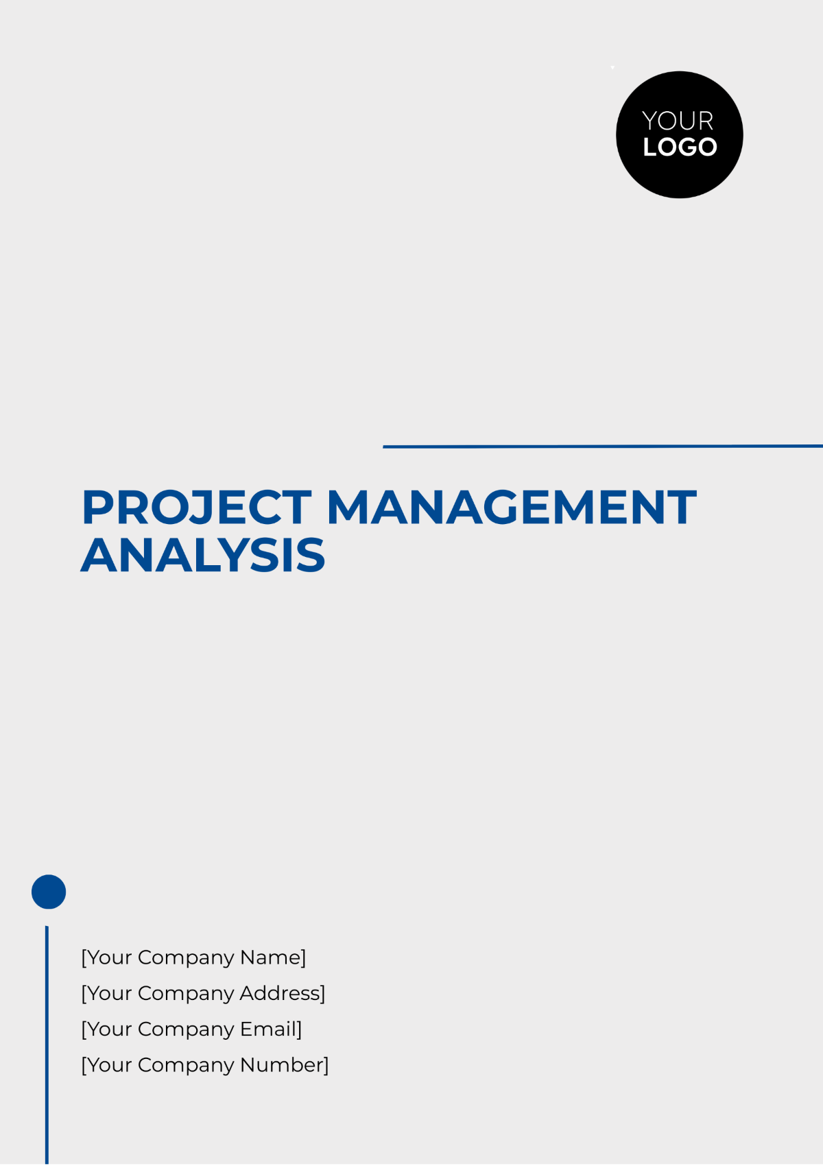 Project Management Analysis Template