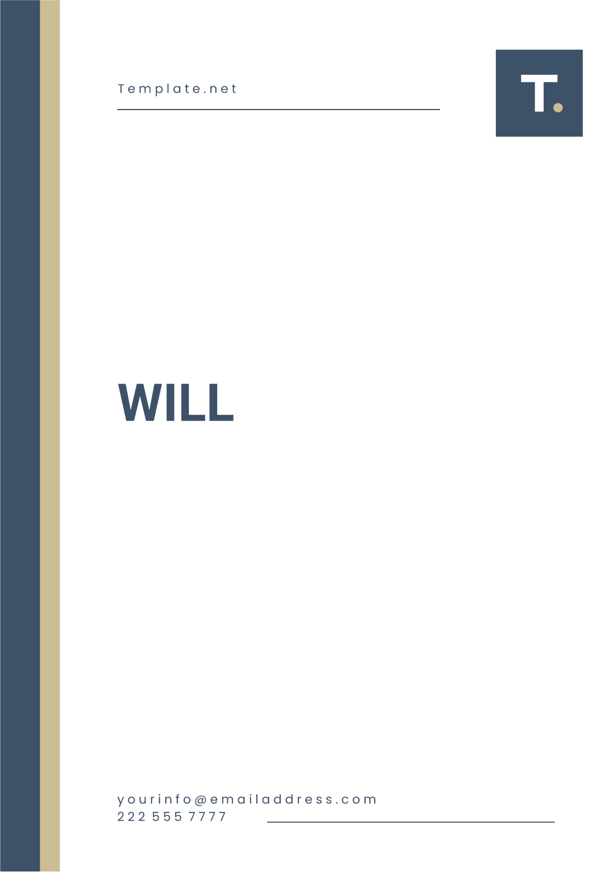 Will Template - Edit Online & Download