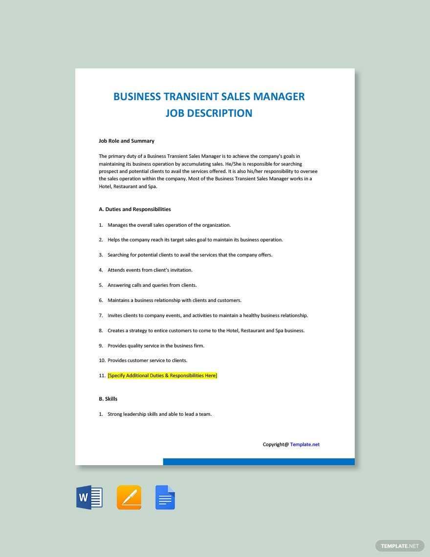 business-transient-sales-manager-job-ad-description-template-google-docs-word-apple-pages