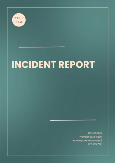 Free Incident Report Template to Edit Online