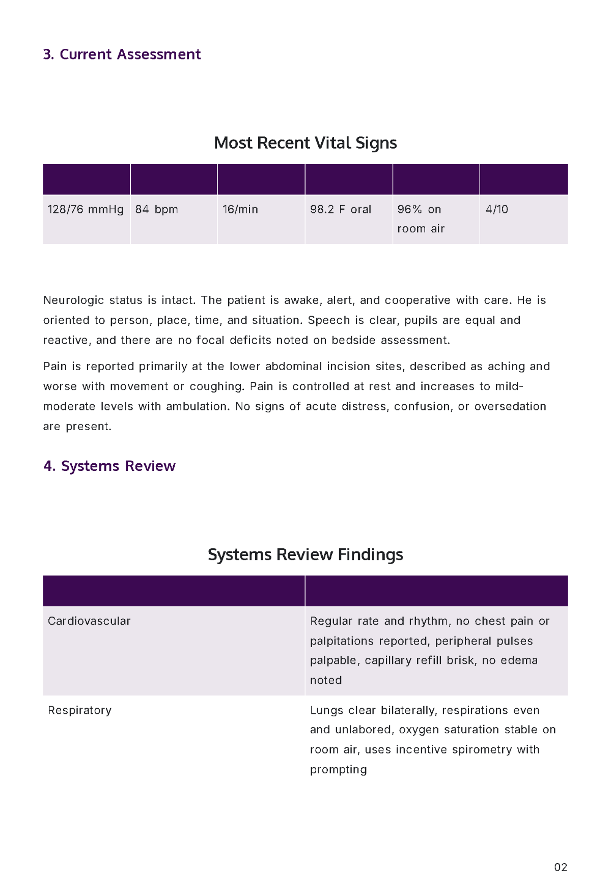 Free Nursing Report Template to Edit Online