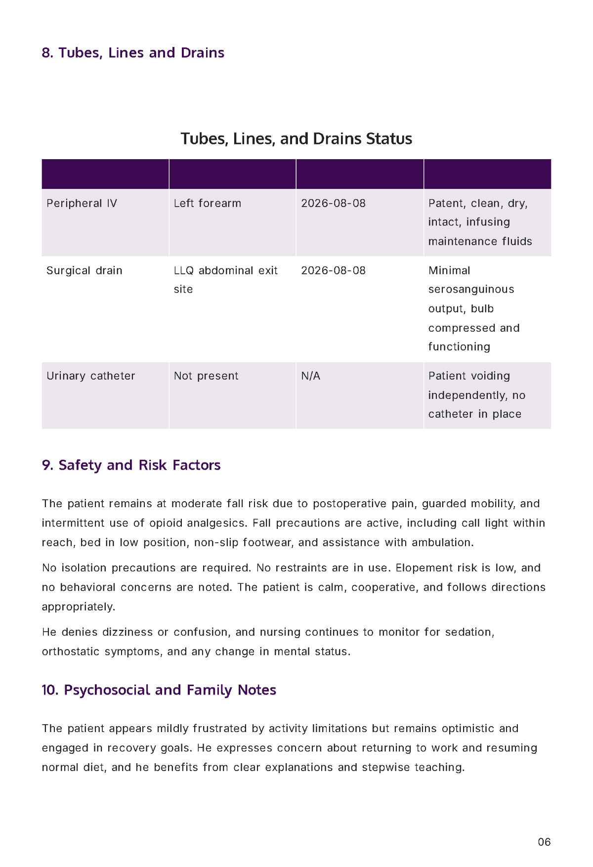 Free Nursing Report Template to Edit Online