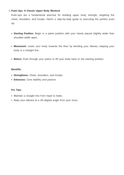 Free Fitness Magazine Article  Template to Edit Online