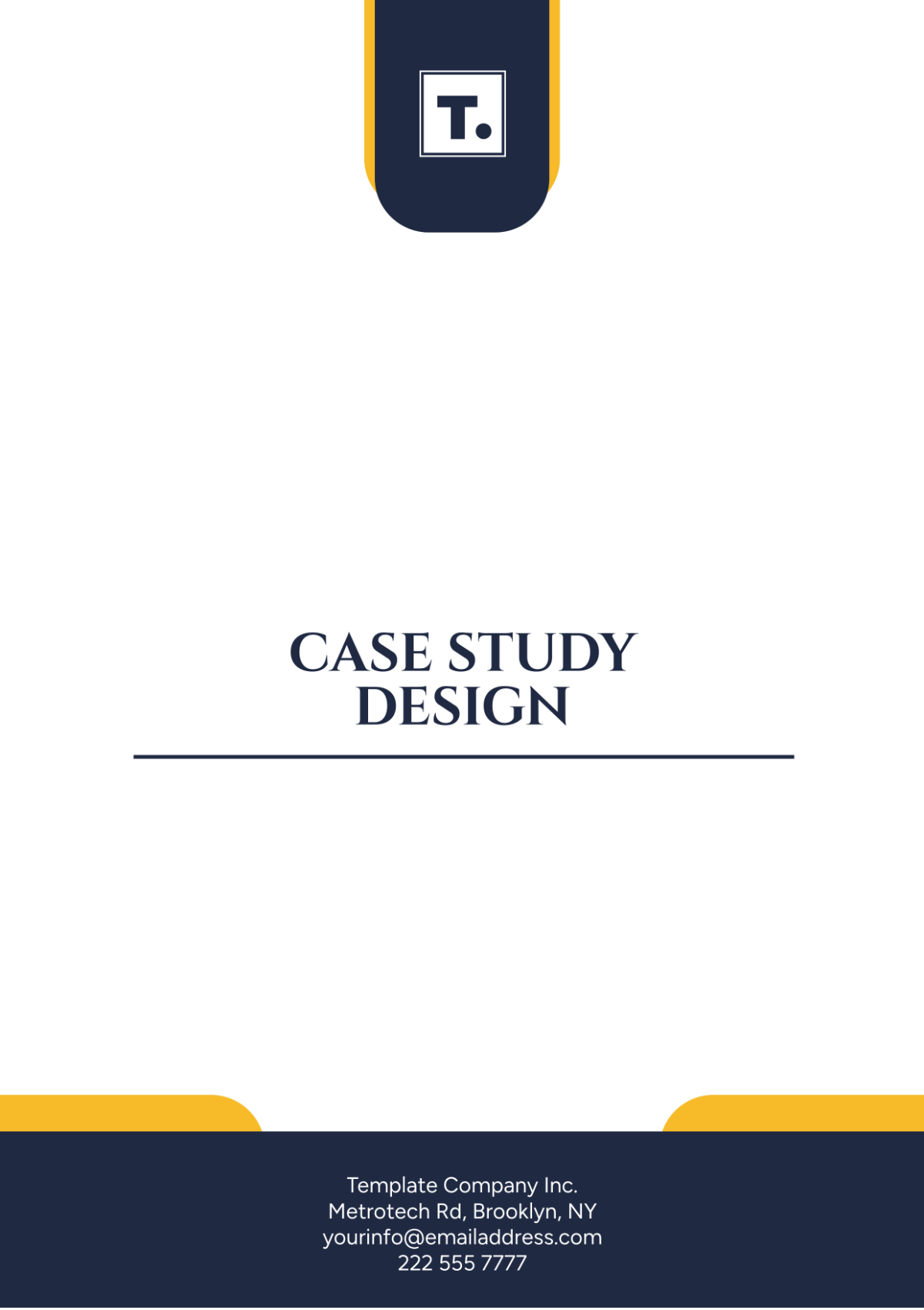 Free Case Study Design Template