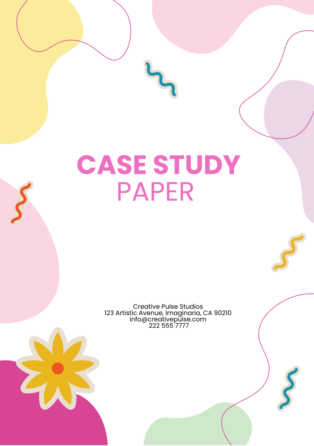 Aesthetic Case Study Paper Template