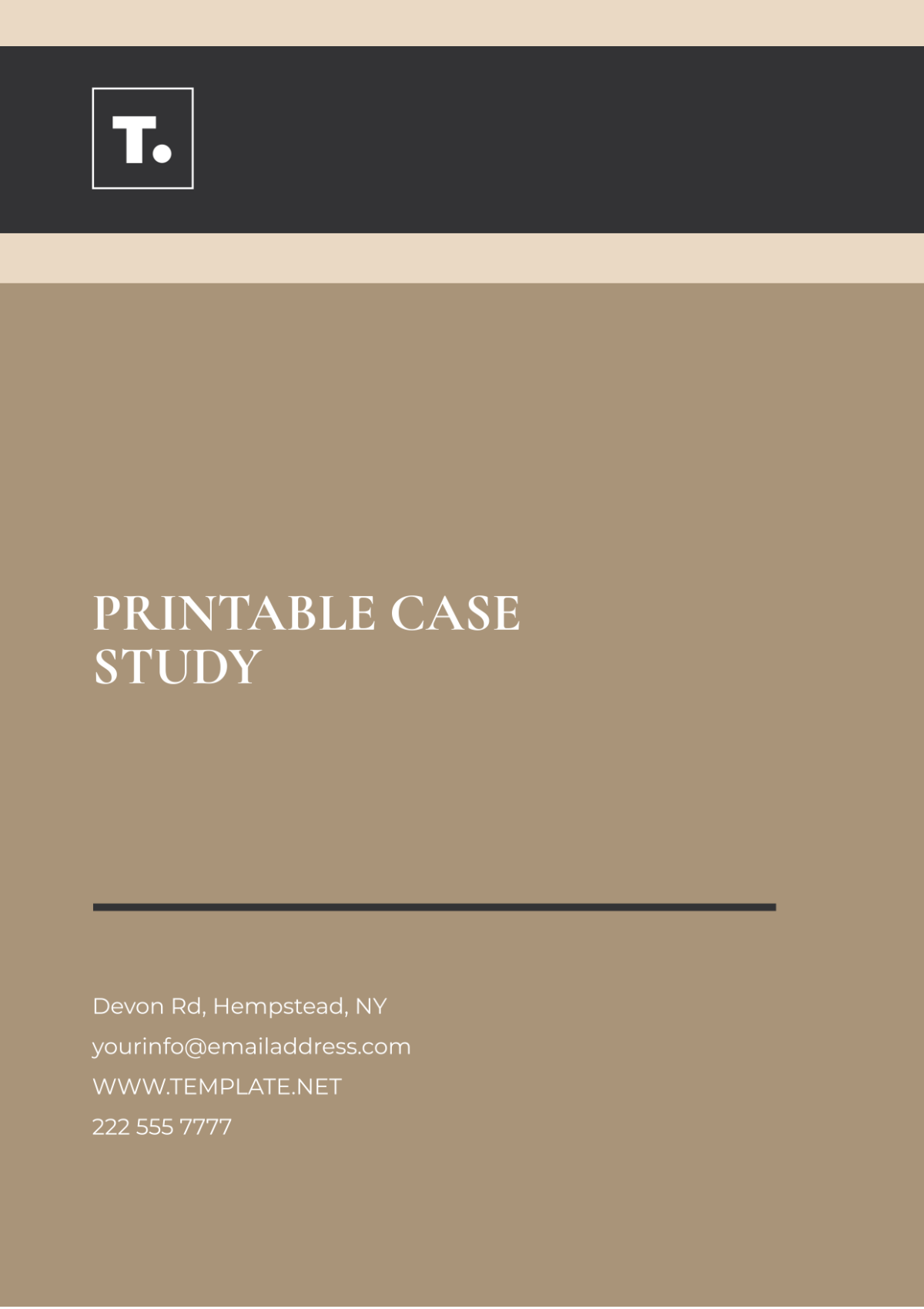 Printable Case Study Template