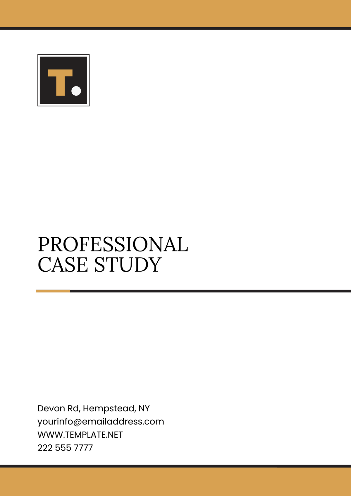 Professional Case Study Template