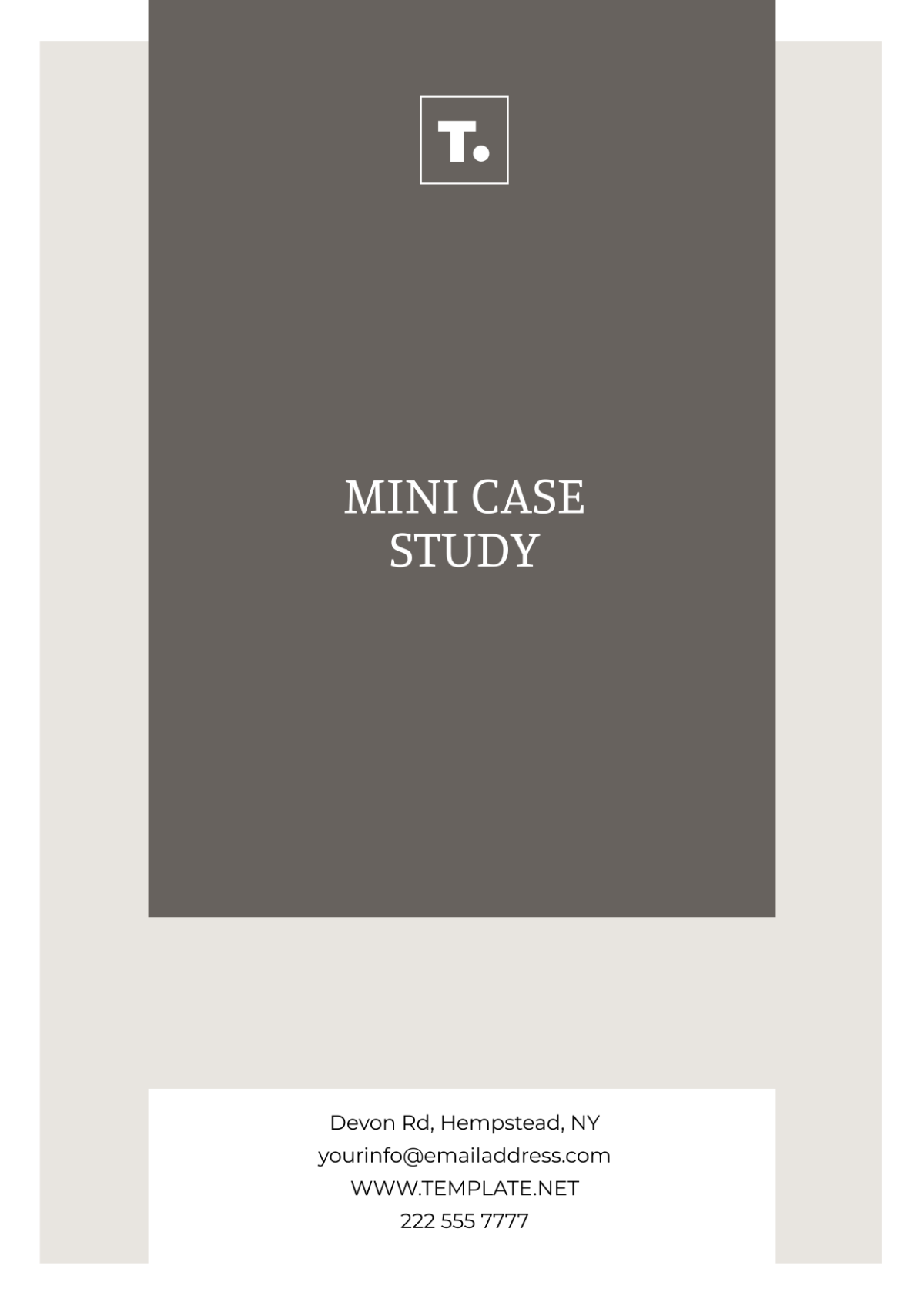 Mini Case Study Template