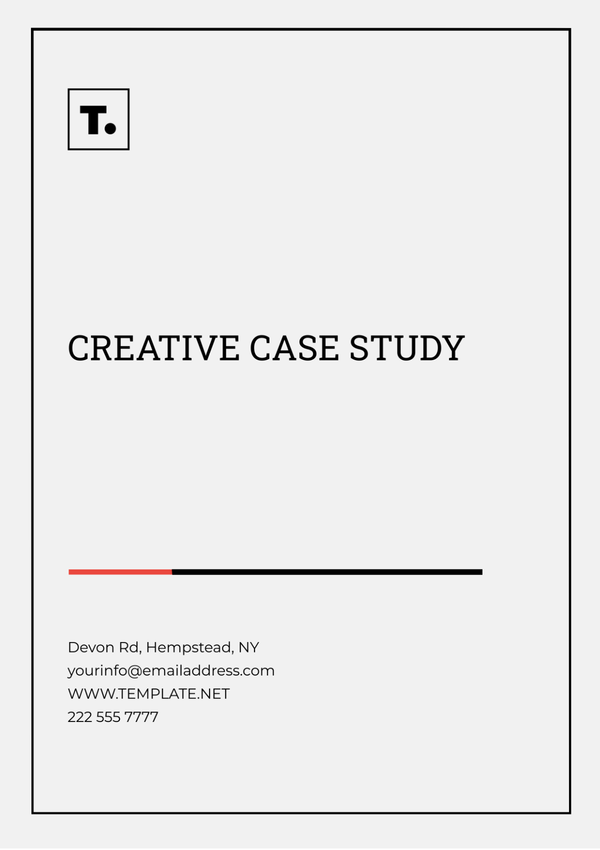 Free Creative Case Study Template