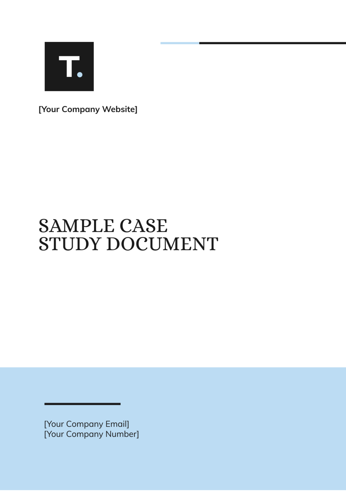 Free Sample Case Study Document Template