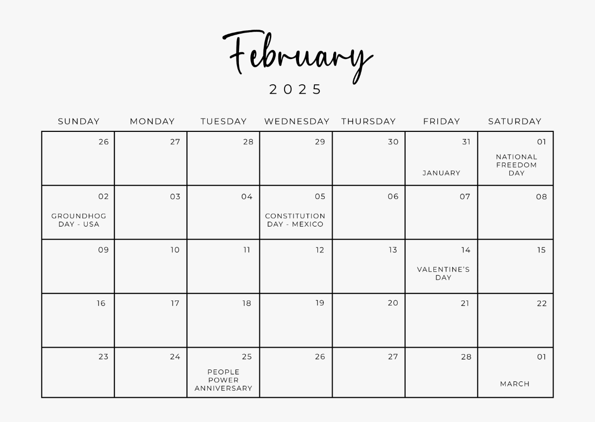 Free Vacation Calendar Template to Edit Online