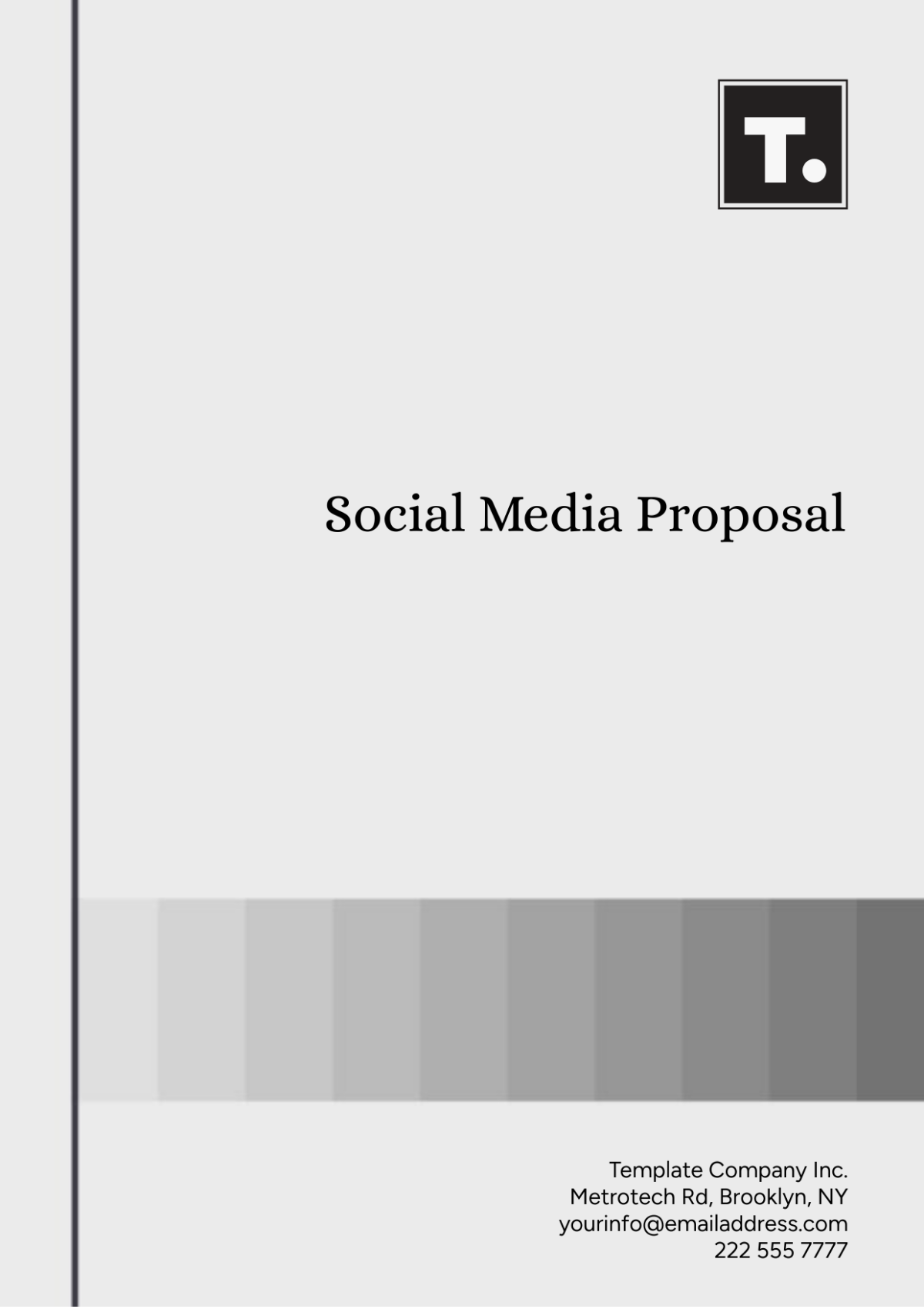 Social Media Proposal Template