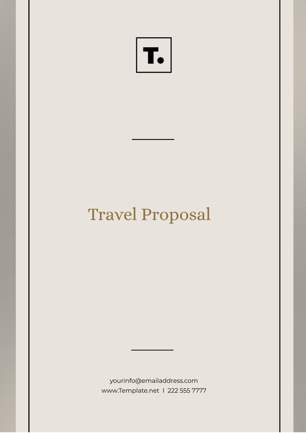 Travel Proposal Template