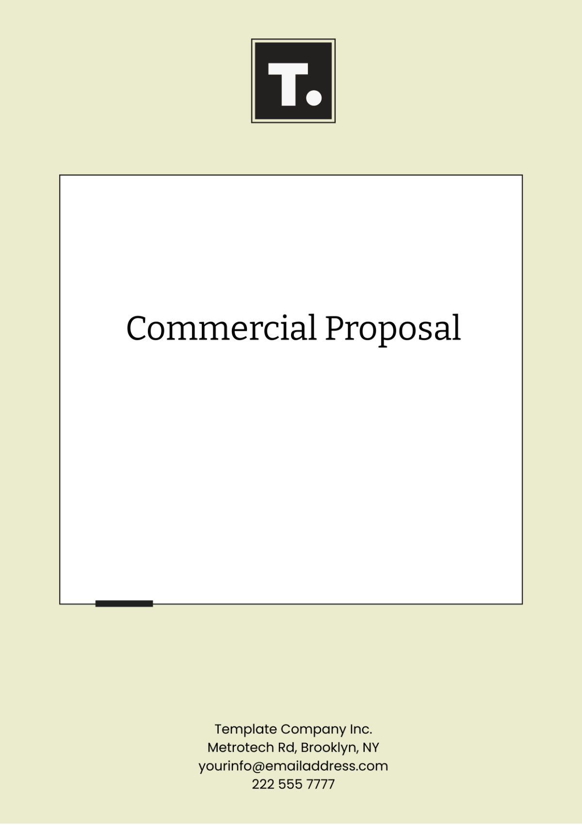 Commercial Proposal Template - Edit Online & Download