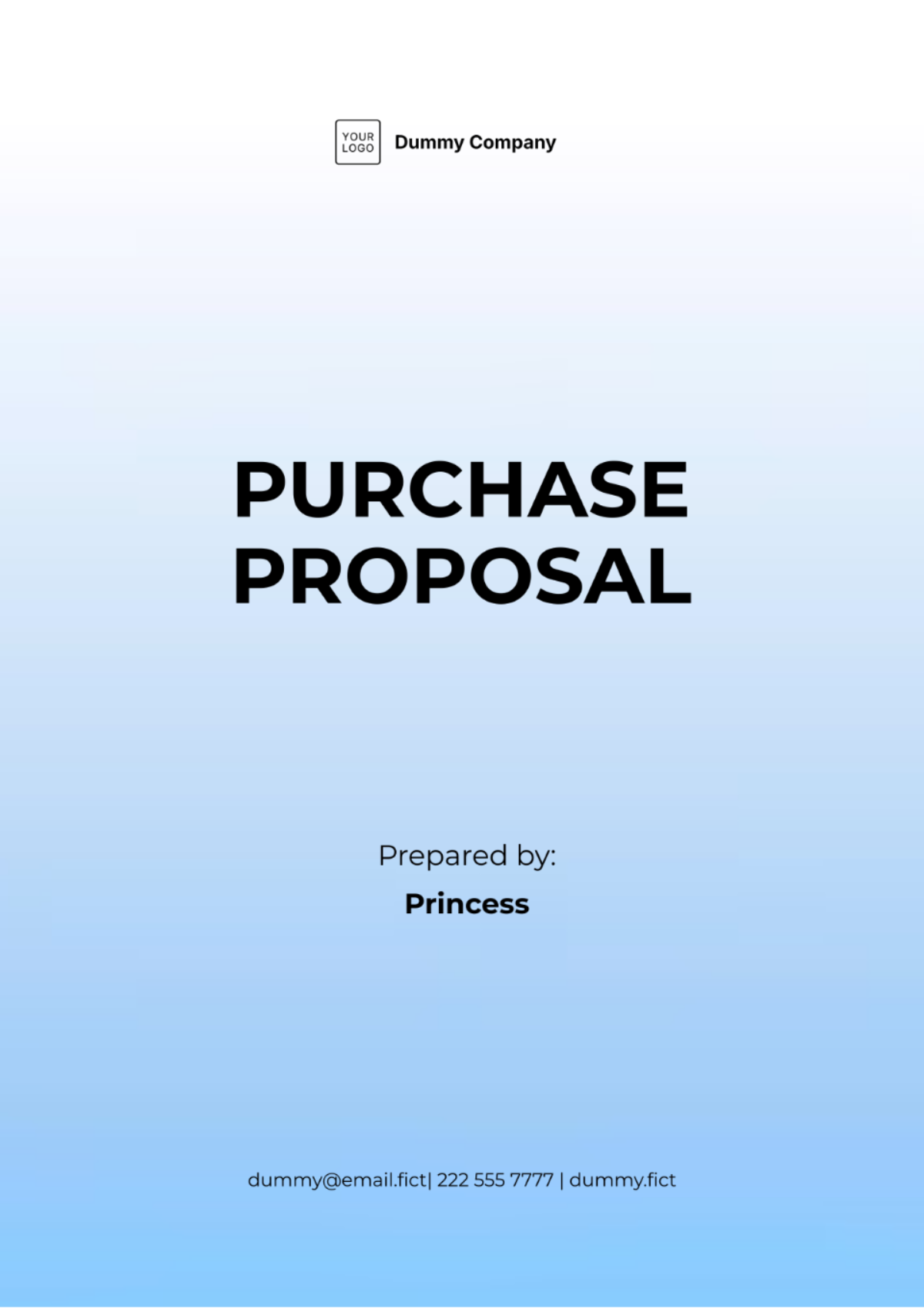 Purchase Proposal Template