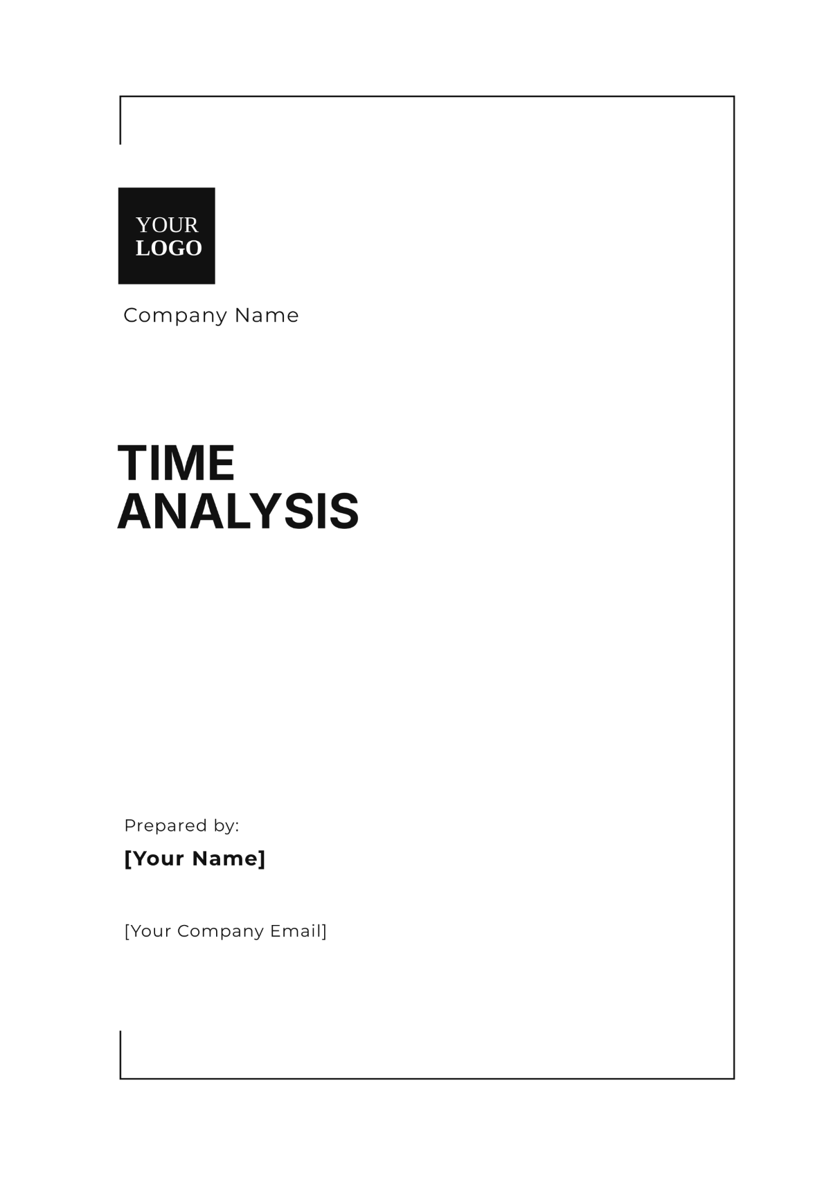 Blank Time Analysis Template