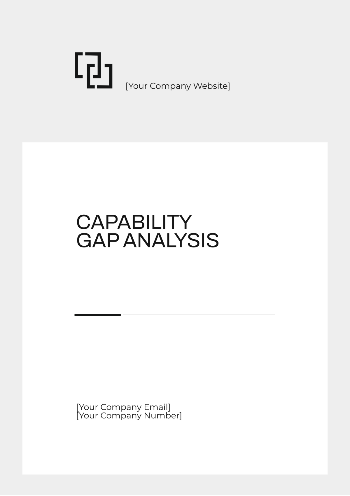 Capability Gap Analysis Template