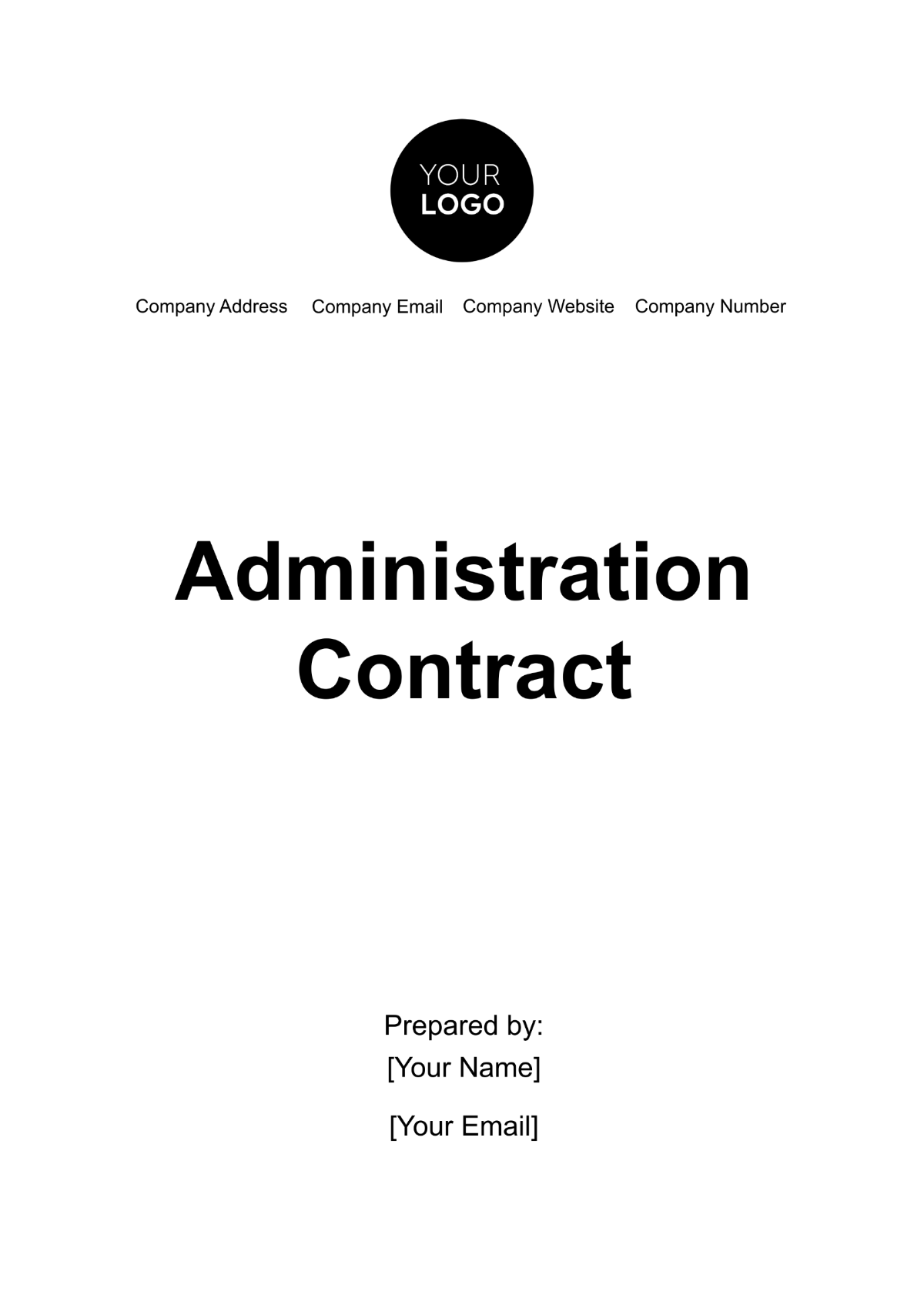 Administration Contract Template - Edit Online & Download