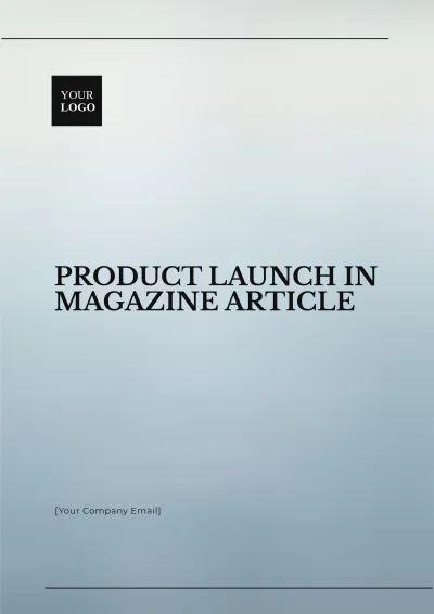 Free Product Launch in Magazine Article Template to Edit Online