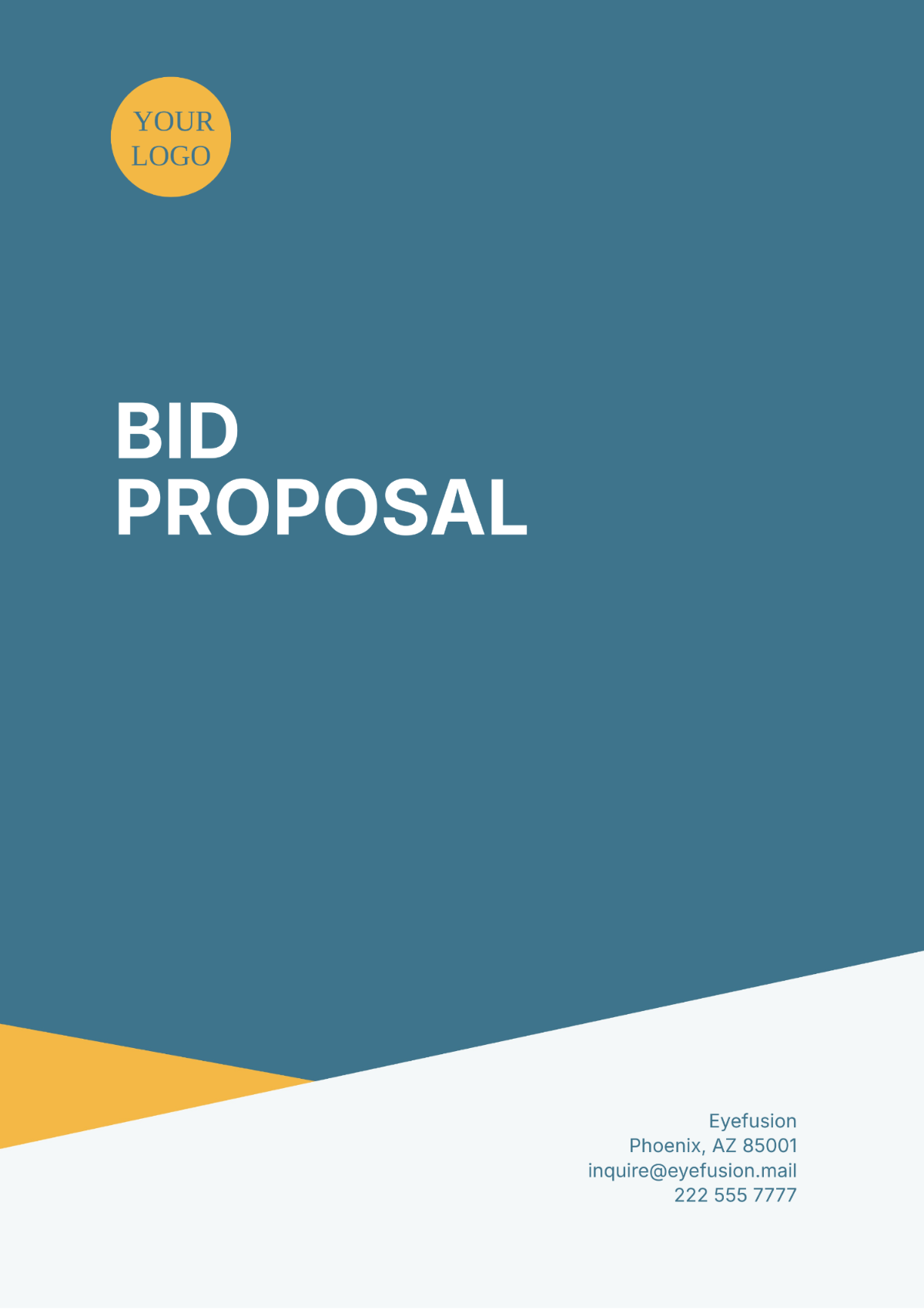 Bid Proposal Template - Edit Online & Download