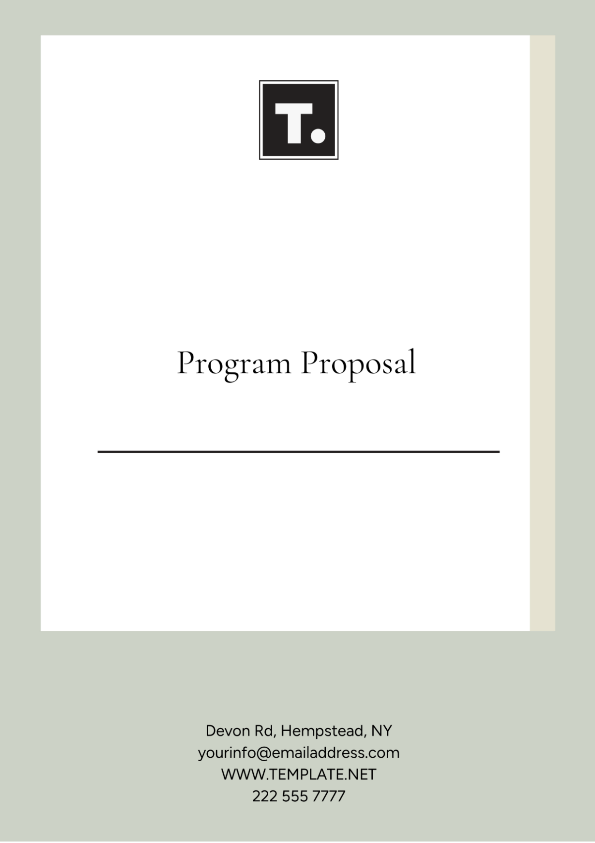 Program Proposal Template - Edit Online & Download