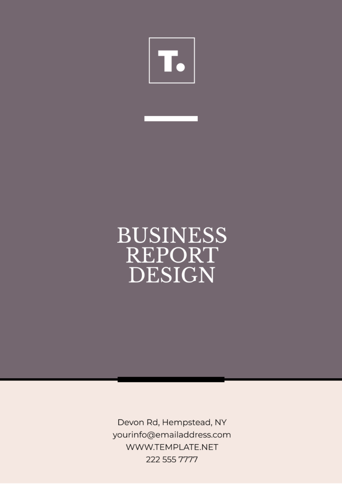 Business Report Design Template - Edit Online & Download