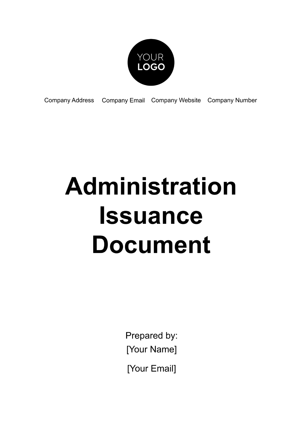 Administration Issuance Document Template - Edit Online & Download