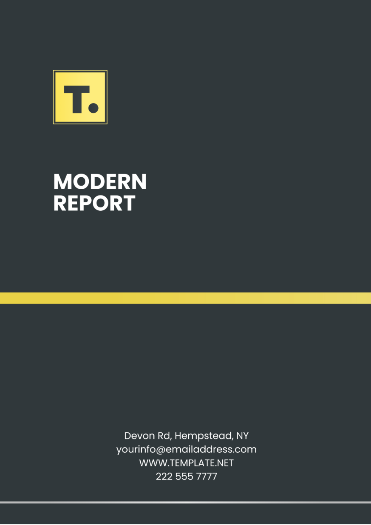 Modern Report Template