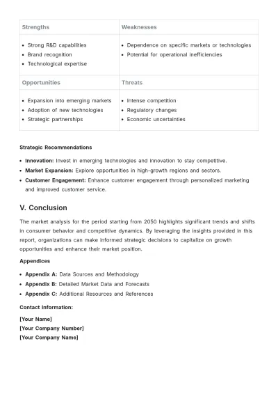 Free Modern Report Template to Edit Online