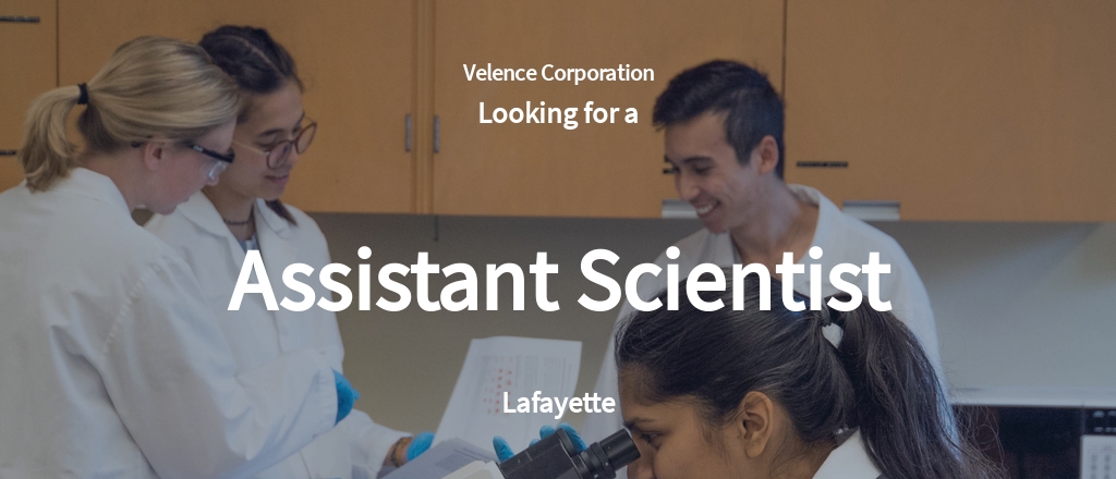 Free Assistant Scientist Job Ad and Description Template.jpe