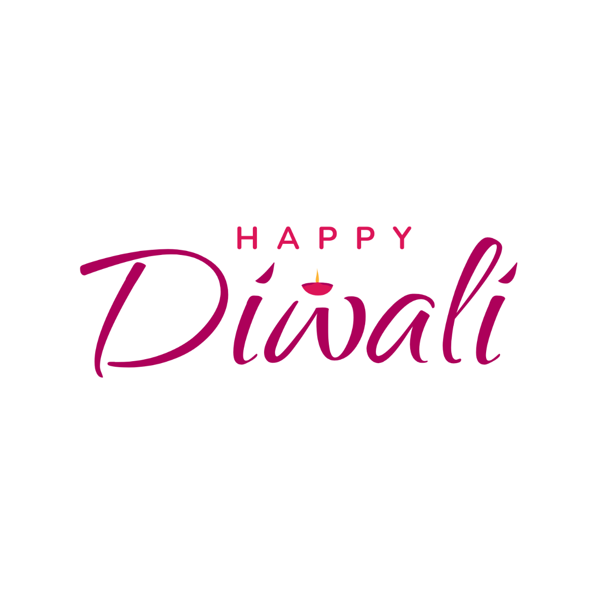 Aesthetic Happy Diwali Text - Edit Online & Download