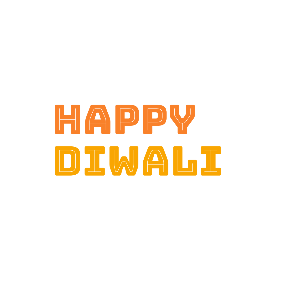 Festive Happy Diwali Text - Edit Online & Download