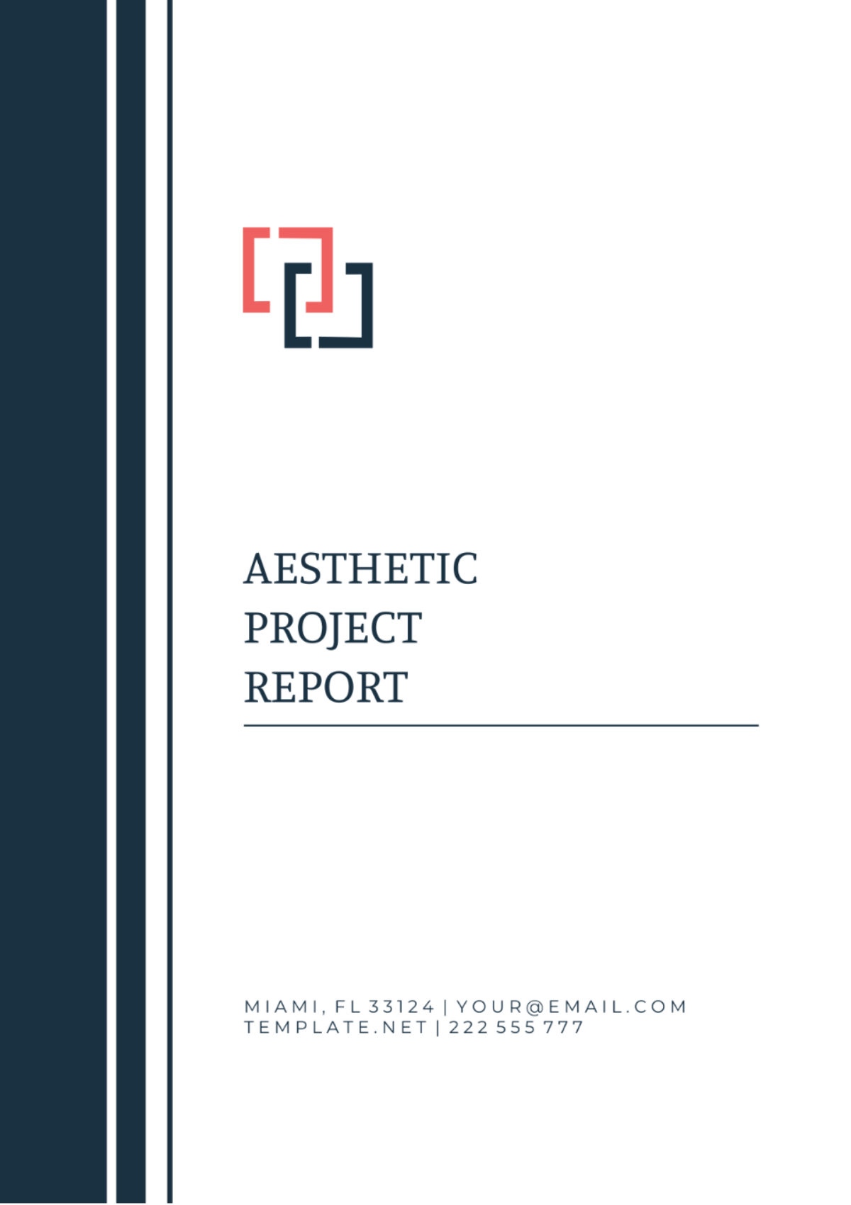 Aesthetic Project Report Template