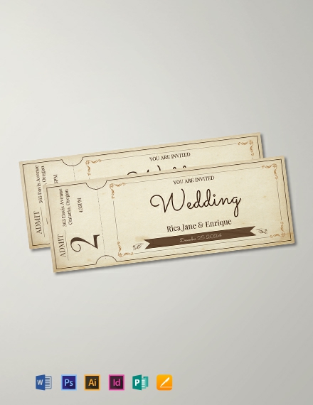 free vintage ticket template 440x570