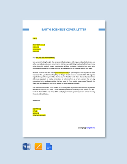 Clinical Laboratory Scientist Cover Letter Template Free PDF Google 