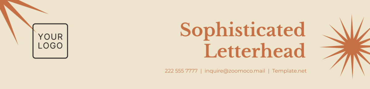 Free Sophisticated Letterhead Template