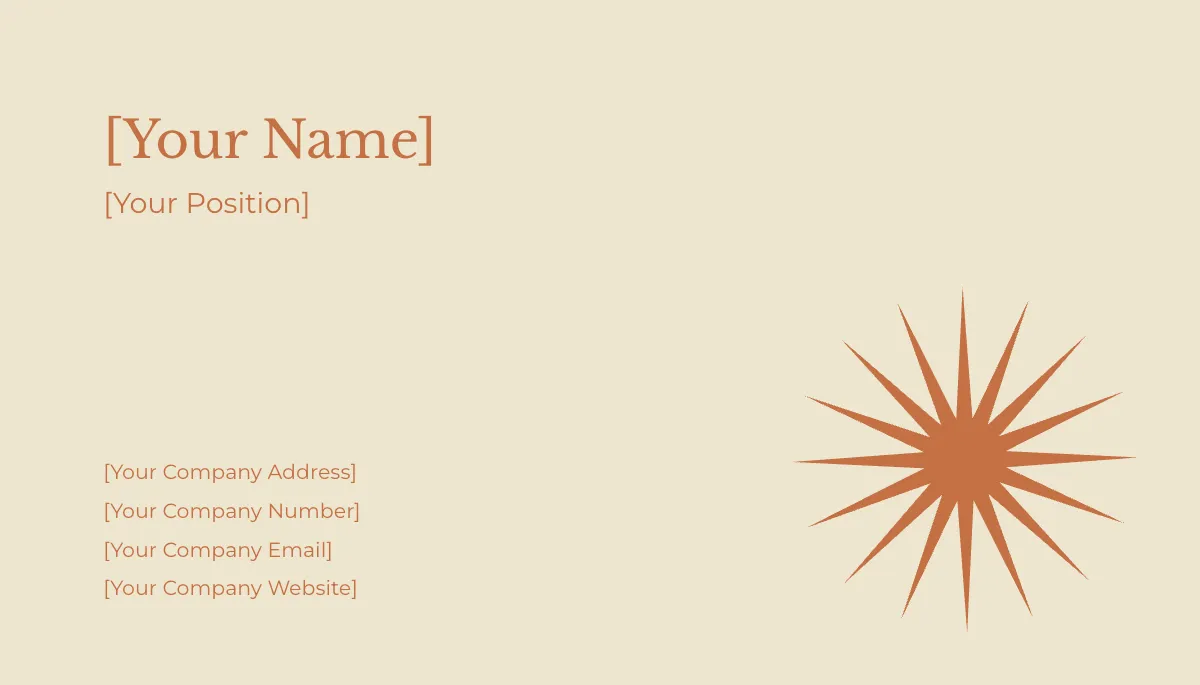 Free Sophisticated Business Card Template to Edit Online