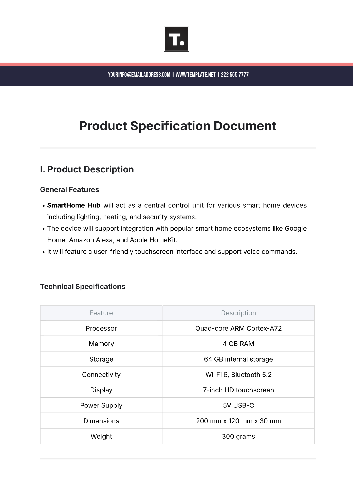 Free Product Requirements Document Templates To Edit Online Print