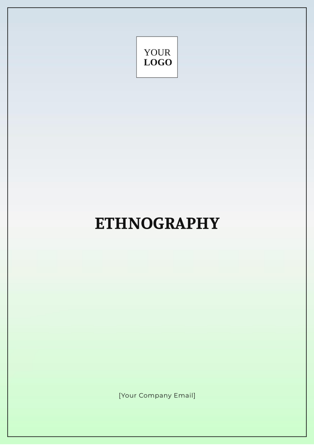 Ethnography Templates